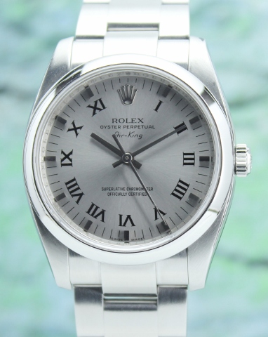 (image for) A ROLEX MEN SIZE STAINLESS STEEL OYSTER PERPETUAL "AIR-KING" / 114200